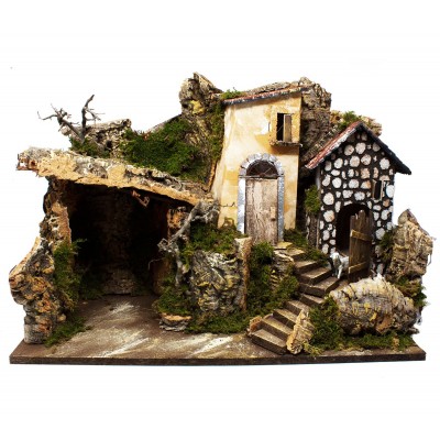 Paesaggio per Presepe con Luci 50x26x36 cm - 87376