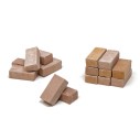 Mattoncini in Resina color Terracotta set 16 pezzi 2 cm Miniatura Presepe - 86916
