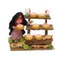 Personaggi per Presepe Statuina in Terracotta Banchetto con Uova e Galline 79162