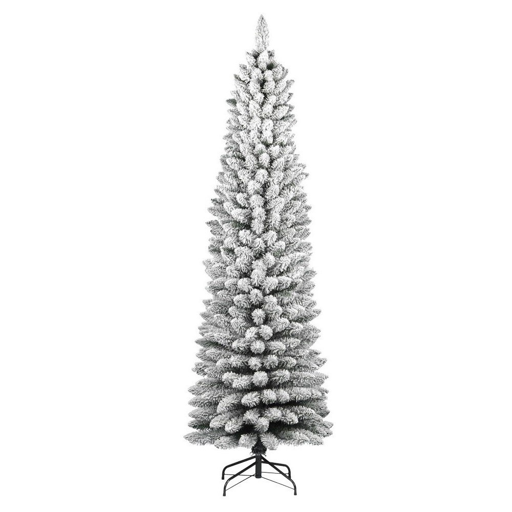 Albero di Natale SLIM Innevato 180 cm SILVESTRE Floccato - IVOSTORE