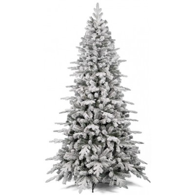 Albero di Natale ELEGANT FLOCCATO 180 cm Albero Innevato con Rami in PE