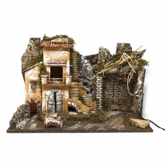 Paesaggio Presepe 50 x 26 x 35 cm Plastico Presepe con Luci