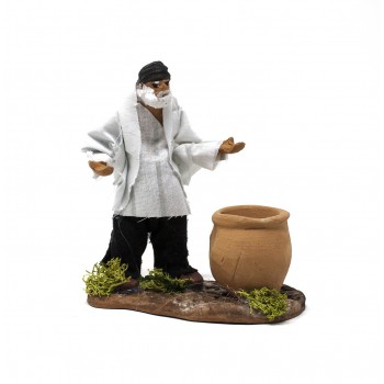 Statuine per presepe Statuine in terracotta Caltagirone 4 Pastori 10 cm
