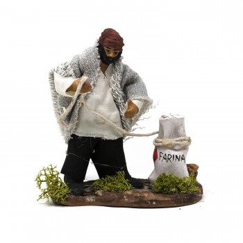 Statuine per presepe Statuine in terracotta Caltagirone 4 Pastori 10 cm