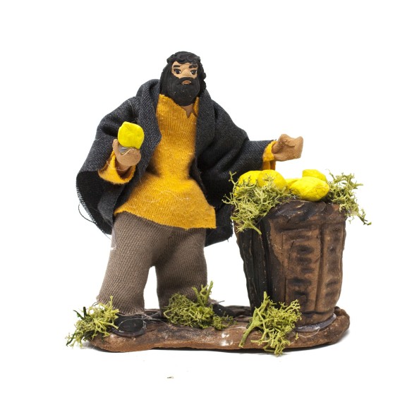 Statuine per presepe Statuine in terracotta Caltagirone 4 Pastori 10 cm - 79142