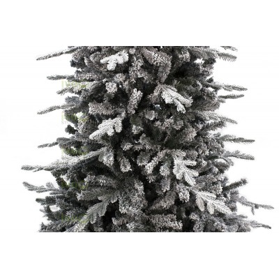 Albero di Natale ELEGANT FLOCCATO 270 cm Albero Innevato con Rami in PE + PVC
