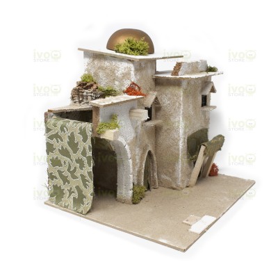 Casetta Araba per Presepe 24x21x19 cm