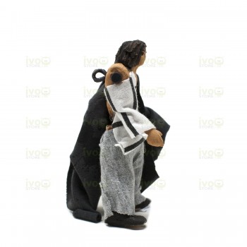 Statuina per Presepe Snodo braccia per Movimento attivo in Terracotta 10 cm