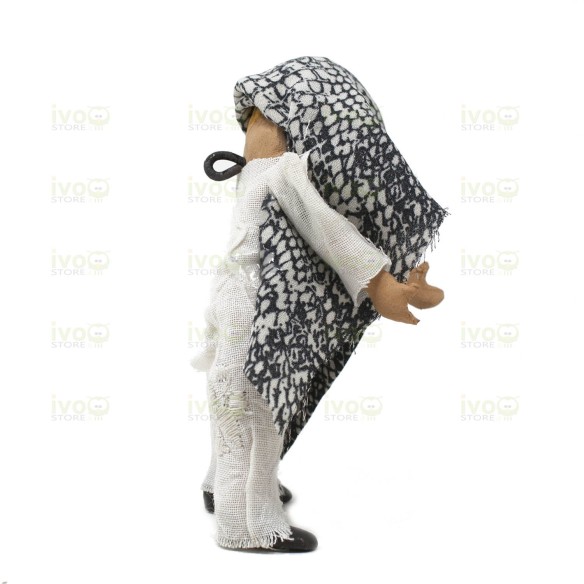Statuina in Terracotta per Presepe Movimento attivo con Snodo busto 12 cm