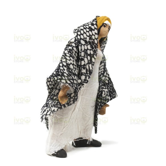 Statuina in Terracotta per Presepe Movimento attivo con Snodo busto 12 cm