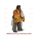 Statuina per Presepe Snodo braccio per Movimento attivo in Terracotta 12 cm