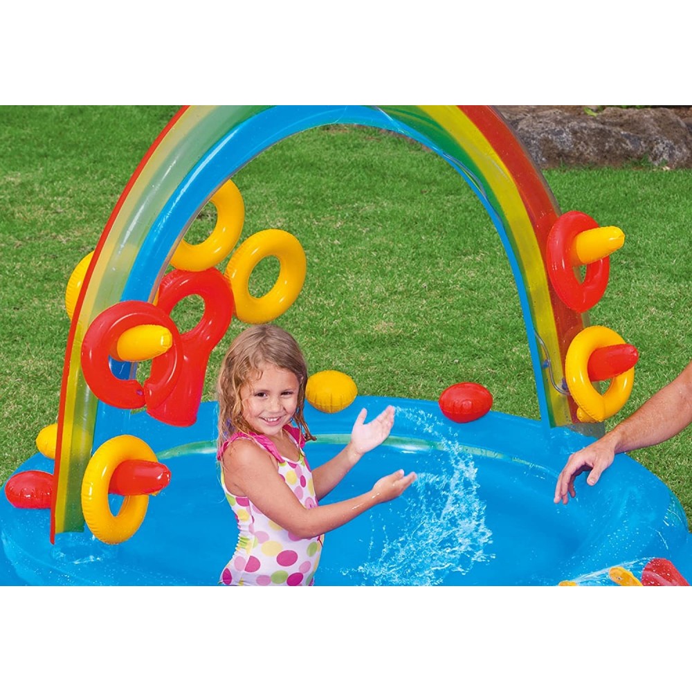 PISCINA GONFIABILE MULTISPORT PLAY CENTER GIOCO PER BAMBINI GIARDINO (37596)