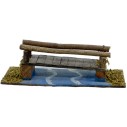 Ponte con Fiume per Presepe in Legno 23 cm 43717