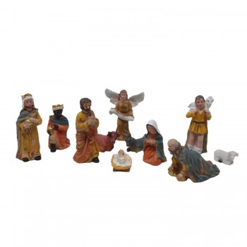 Natività in Resina 11 pezzi 6 cm Presepe - C3141