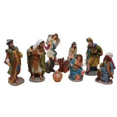 Natività in Resina 11 pezzi 15 cm Presepe - 3217