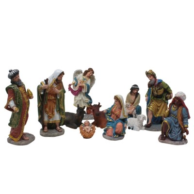 Natività in Resina 11 pezzi 15 cm Presepe - 3217