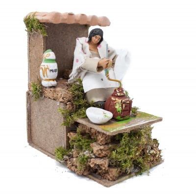 Pastore per Presepe in Movimento 14 cm x 9 cm Macina Caffè 43104