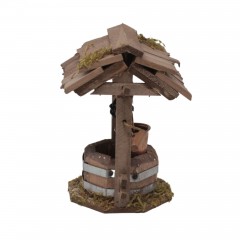 Pozzo in Legno 5,5x5,5x8,5 cm. Accessori Presepe - 11479