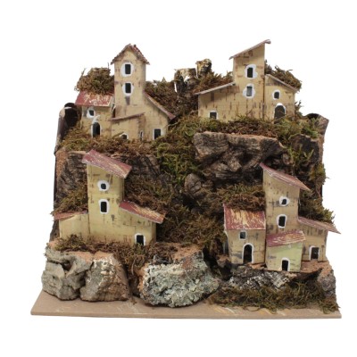 Paesaggio con Case 20x14x18 cm Plastico Presepe - 85350