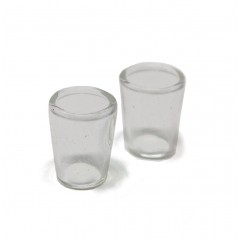 Bicchieri di Vetro per presepe Miniature da 15 mm