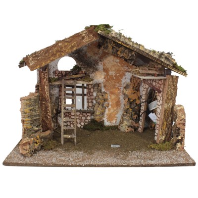 Capanna Vuota per Presepe Paesaggio con Luci 60 x 34 cm 87471