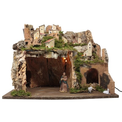 Capanna Vuota per Presepe con Luci 45x30x38 cm 87405