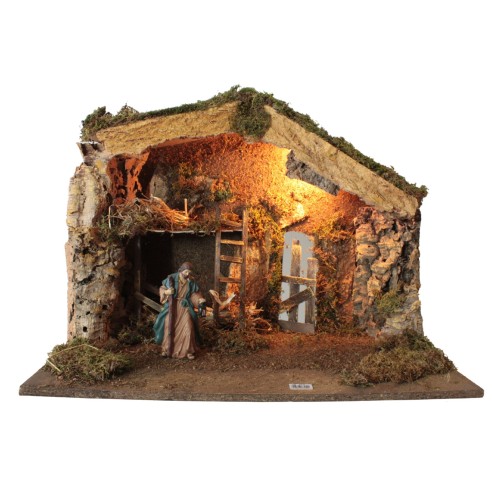Capanna con Luci per Presepe 60 x 34 x 44 cm - 87454