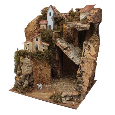 Presepe con Luci 25x25x30 cm - RR87456