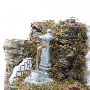 Fontana con Secchio 20x14x18 cm per Presepe - RR11512