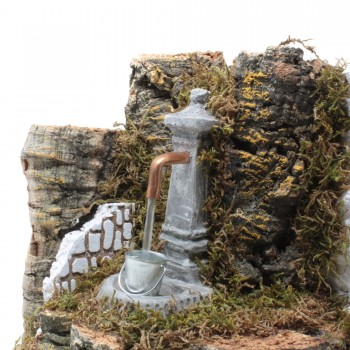 Fontana con Secchio 20x14x18 cm per Presepe - RR11512