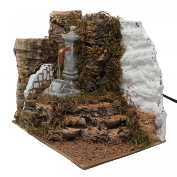 Fontana con Secchio 20x14x18 cm per Presepe - RR11512