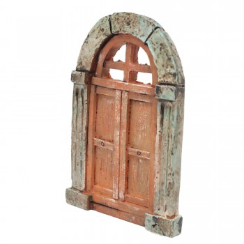 Portone in Resina H 10 x 7 x 1,5 cm per Presepe - RR11842