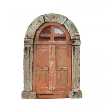 Portone in Resina H 10 x 7 x 1,5 cm per Presepe - RR11842