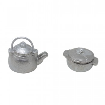 2 Pentole in Miniature per Presepe - 52504F
