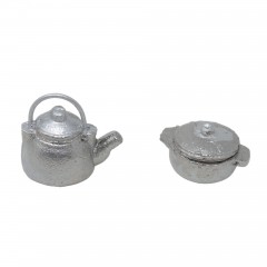 2 Pentole in Miniature per Presepe - 52504F
