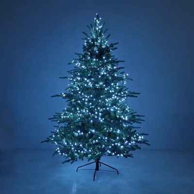 Albero di Natale Trentino 240 cm con Luci Bianco Freddo