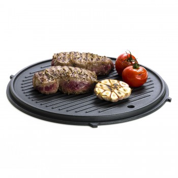 Piastra in Ghisa Rotonda Doppio Lato Barbecue 30 cm GRILL FLEX 87831