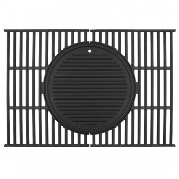 Piastra in Ghisa Rotonda Doppio Lato Barbecue 30 cm GRILL FLEX 87831