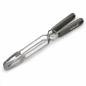 PINZA BARBECUE IN ACCIAIO INOX NERO 51X23CM