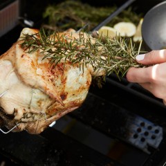 Girarrosto per Barbecue con 2 Forchette per Spiedo Barbecook