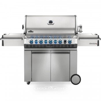 Barbecue a gas Napoleon Pro665RSIB 8 Bruciatori Griglie Inox