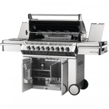 Barbecue a gas Napoleon Pro665RSIB 8 Bruciatori Griglie Inox