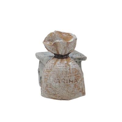 Set 3 Miniature per Presepe in Resina Incudine, Sacco Farina e Tavolo 48214