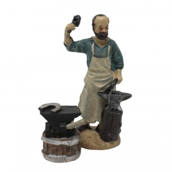 Set 3 Miniature per Presepe in Resina Incudine, Sacco Farina e Tavolo 48214