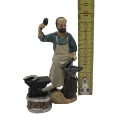 Set 3 Miniature per Presepe in Resina Incudine, Sacco Farina e Tavolo 48214