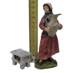 Set 3 Miniature per Presepe in Resina Incudine, Sacco Farina e Tavolo 48214