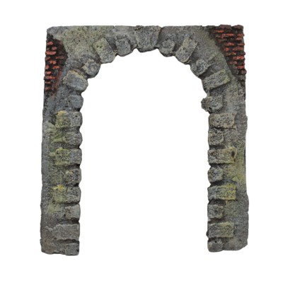 Parete con Arco in resina per Presepe 16x14.5 cm - C3044B