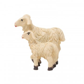 Gruppo di 2 Pecore in Resina per Presepe 4.7 cm 53897