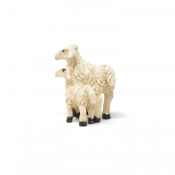 Gruppo di 2 Pecore in Resina per Presepe 4.7 cm 53897