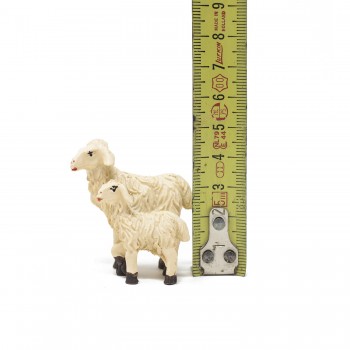 Gruppo di 2 Pecore in Resina per Presepe 4.7 cm 53897